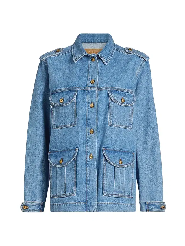 Blazé Milano Women's Sahariana Denim Jacket - Maya Lav