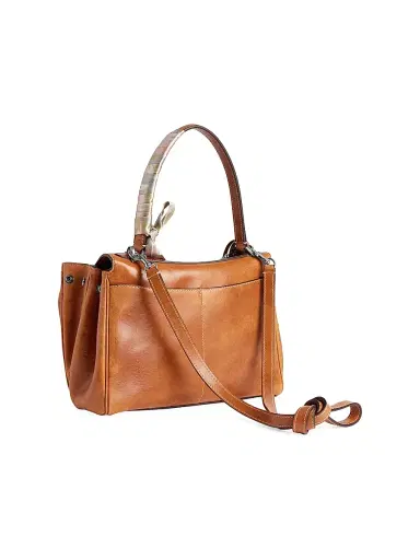 Balenciaga Women's Rodeo Small Top Handle Bag with Charms - Tan Cowboy | Thumbnail 3