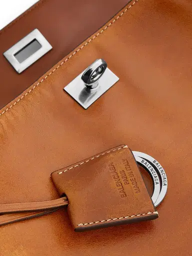 Balenciaga Women's Rodeo Small Top Handle Bag with Charms - Tan Cowboy | Thumbnail 6