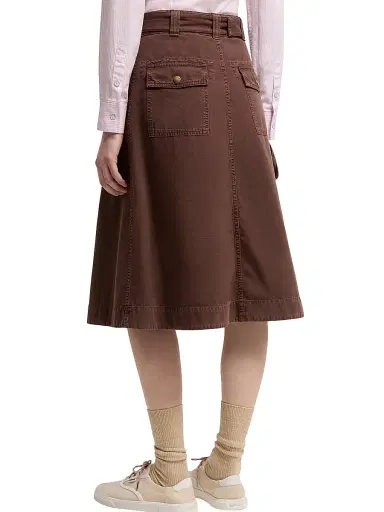 Moncler Women's Skirt in Cotton - Burgundy - Size Large | Thumbnail 3 Moncler Women's Skirt in Cotton - Burgundy - Size Large | Thumbnail 3