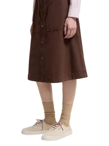 Moncler Women's Skirt in Cotton - Burgundy - Size Large | Thumbnail 4 Moncler Women's Skirt in Cotton - Burgundy - Size Large | Thumbnail 4