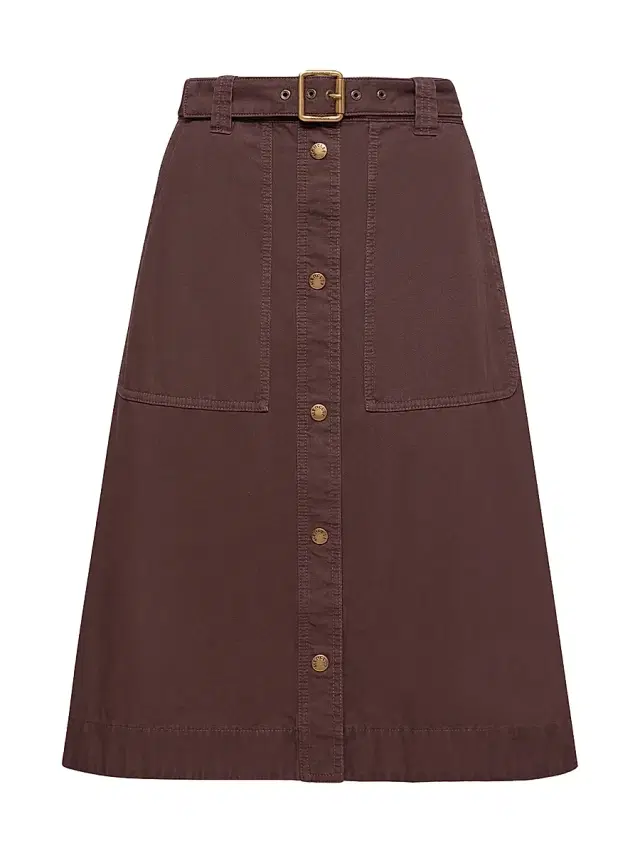 Moncler Women's Skirt in Cotton - Burgundy