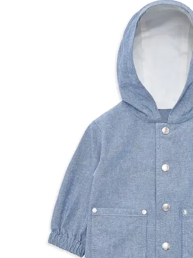 Moncler Baby Boy's & Little Boy's Nur Hooded Jacket - Cobalt Blue - Size 3 | Thumbnail 3