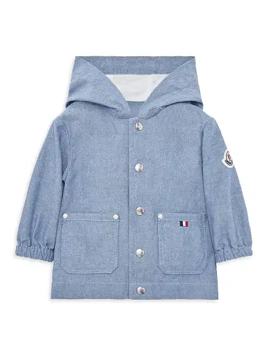 Moncler Baby Boy's & Little Boy's Nur Hooded Jacket - Cobalt Blue - Size 3 | Thumbnail 1