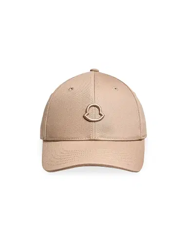 Moncler Women's Baseball Hat in Cotton Gabardine - Light Beige | Thumbnail 1 Moncler Women's Baseball Hat in Cotton Gabardine - Light Beige | Thumbnail 1