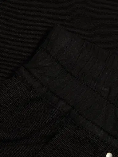 DRKSHDW by Rick Owens Men's Bauhaus Pods Drawstring Denim Shorts - Black | Thumbnail 7