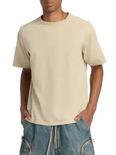 Rick Owens Men's Brad Cotton T-Shirt - Sand - Size XXL | Thumbnail 3 Rick Owens Men's Brad Cotton T-Shirt - Sand - Size XXL | Thumbnail 3