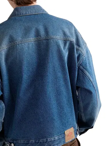 Prada Men's Denim Blouson Jacket - Blue | Thumbnail 6 Prada Men's Denim Blouson Jacket - Blue | Thumbnail 6
