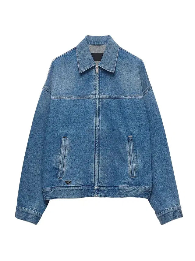 Men's Denim Blouson Jacket - Blue