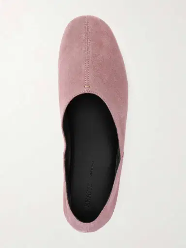 Khaite Jane Paneled Suede Flats | Thumbnail 6