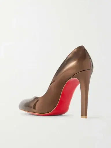 Christian Louboutin Fannylove 100 Metallic Patent-leather Pumps | Thumbnail 3 Christian Louboutin Fannylove 100 Metallic Patent-leather Pumps | Thumbnail 3