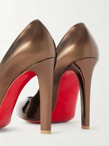 Christian Louboutin Fannylove 100 Metallic Patent-leather Pumps | Thumbnail 5 Christian Louboutin Fannylove 100 Metallic Patent-leather Pumps | Thumbnail 5