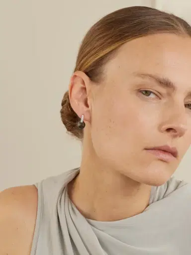 Mikimoto 18-karat White Gold, Pearl And Diamond Hoop Earrings | Thumbnail 2