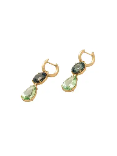 Irene Neuwirth Gemmy Gem 18-karat Gold Tourmaline Hoop Earrings | Thumbnail 1