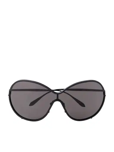 Alaïa Mask Large Round-frame Metal Sunglasses | Thumbnail 1