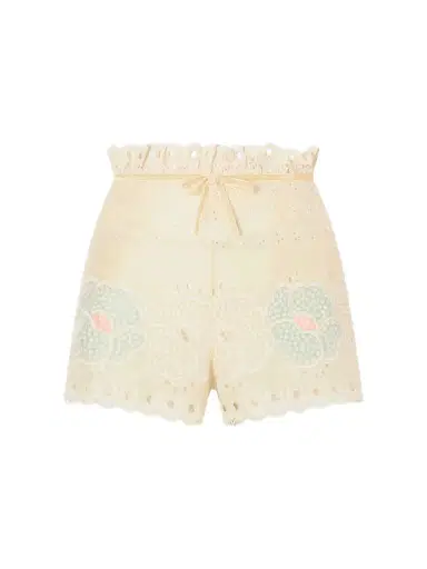 Valentino Garavani Bow-detailed Broderie Anglaise Cotton Shorts | Thumbnail 1 Valentino Garavani Bow-detailed Broderie Anglaise Cotton Shorts | Thumbnail 1