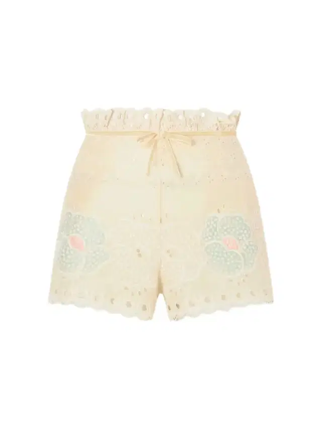 Bow-detailed Broderie Anglaise Cotton Shorts