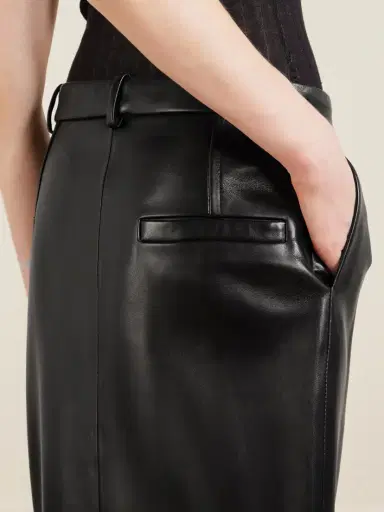Khaite Anden Paneled Leather Midi Skirt | Thumbnail 5 Khaite Anden Paneled Leather Midi Skirt | Thumbnail 5
