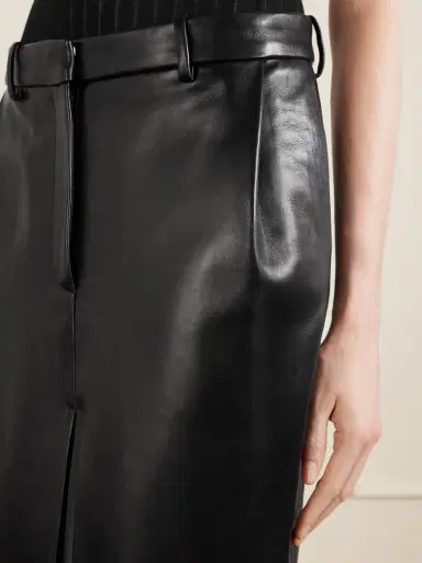 Khaite Anden Paneled Leather Midi Skirt | Thumbnail 6 Khaite Anden Paneled Leather Midi Skirt | Thumbnail 6