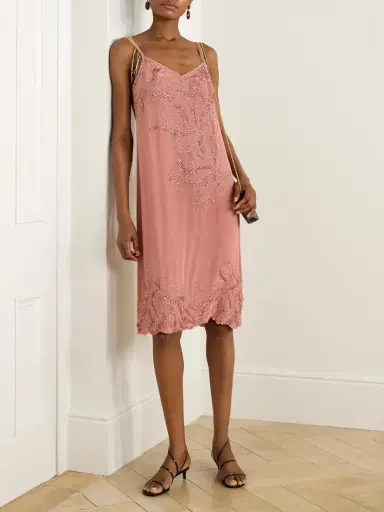 Dries Van Noten Bead-embellished Silk Dress | Thumbnail 2