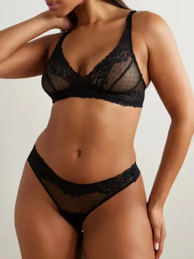 Commando Double Take Set Of Two Lace-trimmed Stretch Thongs | Thumbnail 2 Commando Double Take Set Of Two Lace-trimmed Stretch Thongs | Thumbnail 2