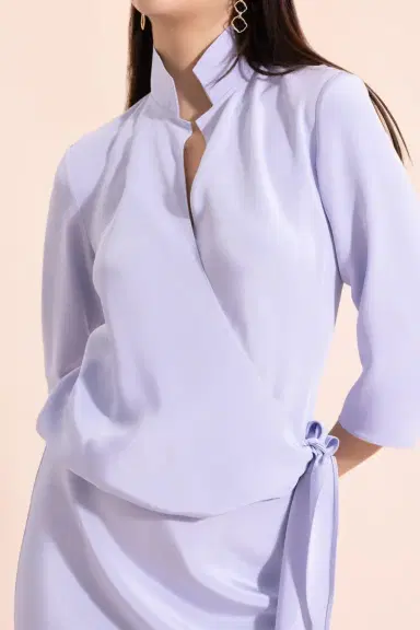 PETER COHEN Blouse Maxi Dress - Chambray | Thumbnail 3