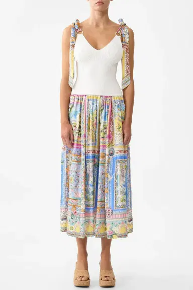 Camilla Bodice Splice Midi Dress | Thumbnail 2