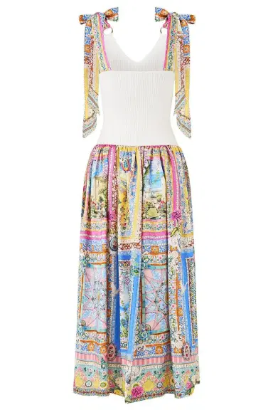 Camilla Bodice Splice Midi Dress | Thumbnail 7
