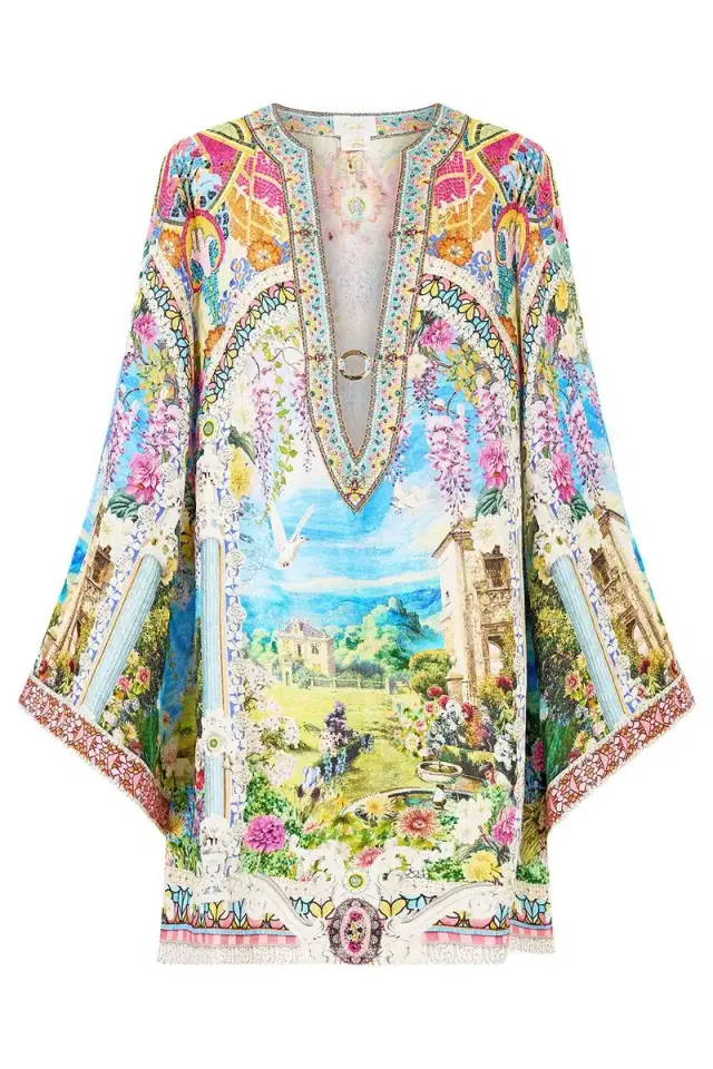 Deep V Short Kaftan