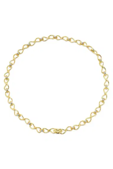 EDINA KISS Diamond Interlocking Chain Necklace | Thumbnail 1 EDINA KISS Diamond Interlocking Chain Necklace | Thumbnail 1
