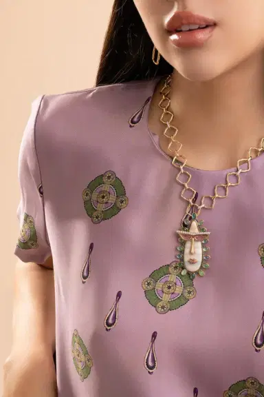 EDINA KISS Diamond Mosaic Motif Chain Neckalce | Thumbnail 2 EDINA KISS Diamond Mosaic Motif Chain Neckalce | Thumbnail 2