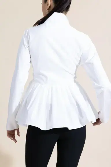 Alaïa Front Zip Peplum Jacket | Thumbnail 4 Alaïa Front Zip Peplum Jacket | Thumbnail 4