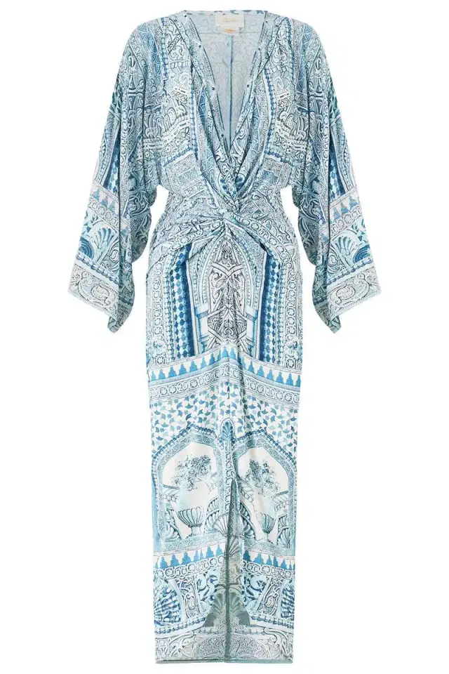 Hi-Lo Split Front Twist Dress