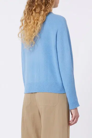 Max Mara Long Sleeve Sweater - Light Blue | Thumbnail 4 Max Mara Long Sleeve Sweater - Light Blue | Thumbnail 4