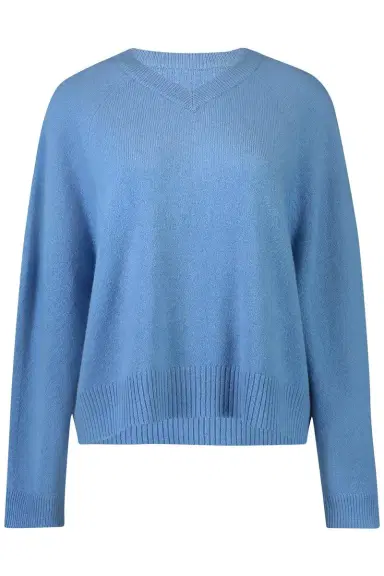 Max Mara Long Sleeve Sweater - Light Blue | Thumbnail 1 Max Mara Long Sleeve Sweater - Light Blue | Thumbnail 1