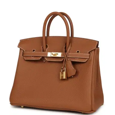 HERMÈS Hermes Birkin 25 Gold Togo Gold Hardware | Thumbnail 3 HERMÈS Hermes Birkin 25 Gold Togo Gold Hardware | Thumbnail 3