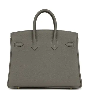 HERMÈS Hermes Birkin 25 Gris Meyer Togo Gold Hardware | Thumbnail 5 HERMÈS Hermes Birkin 25 Gris Meyer Togo Gold Hardware | Thumbnail 5