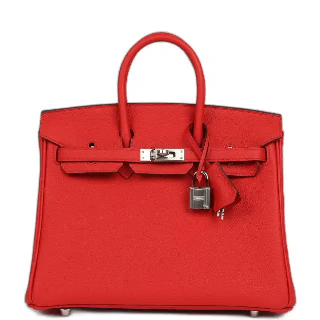 hermes Hermes Birkin 25 Rouge de Coeur Togo Palladium Hardware
