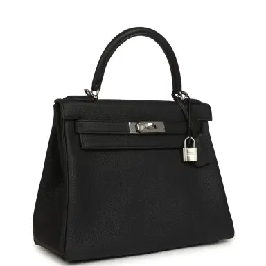 HERMÈS Hermes Kelly Retourne 28 Black Togo Palladium Hardware | Thumbnail 2 HERMÈS Hermes Kelly Retourne 28 Black Togo Palladium Hardware | Thumbnail 2