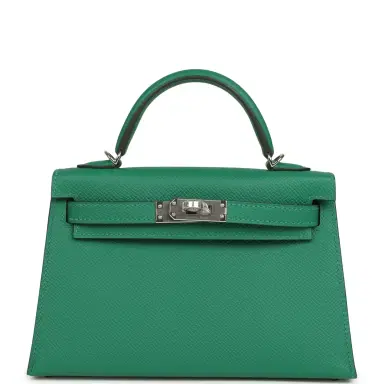 HERMÈS Hermes Kelly Sellier 20 Vert Vertigo Epsom Palladium Hardware | Thumbnail 2 HERMÈS Hermes Kelly Sellier 20 Vert Vertigo Epsom Palladium Hardware | Thumbnail 2