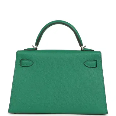 HERMÈS Hermes Kelly Sellier 20 Vert Vertigo Epsom Palladium Hardware | Thumbnail 6 HERMÈS Hermes Kelly Sellier 20 Vert Vertigo Epsom Palladium Hardware | Thumbnail 6