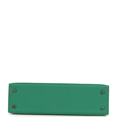 HERMÈS Hermes Kelly Sellier 20 Vert Vertigo Epsom Palladium Hardware | Thumbnail 7 HERMÈS Hermes Kelly Sellier 20 Vert Vertigo Epsom Palladium Hardware | Thumbnail 7
