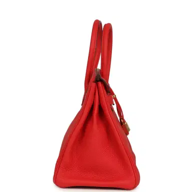HERMÈS Pre-owned Hermes Birkin 30 Rouge de Coeur Togo Gold Hardware | Thumbnail 3 HERMÈS Pre-owned Hermes Birkin 30 Rouge de Coeur Togo Gold Hardware | Thumbnail 3