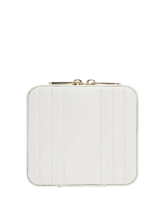 WOLF Maria Square Quilted Zip Jewelry Case
