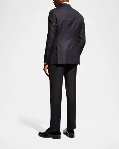 Emporio Armani Men 's Contrast Notch Lapel Two-Piece Tuxedo Suit | Thumbnail 2