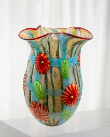 Dale Tiffany Plazio Art Glass Vase | Thumbnail 1