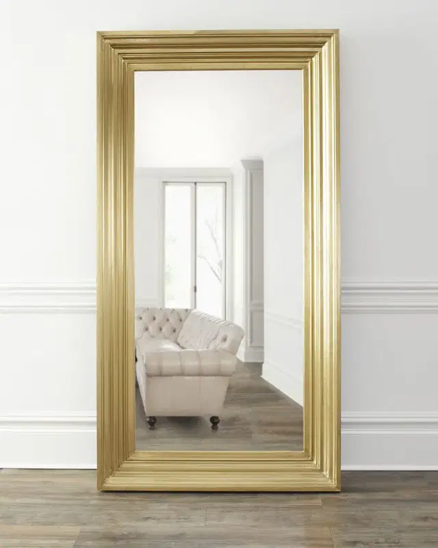 Katherine Noble by BMC Beryl Brass Clad Floor Mirror