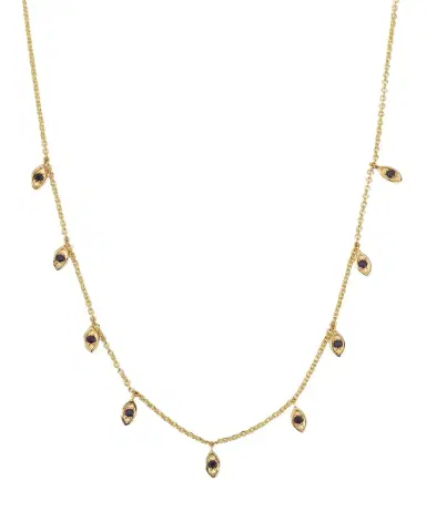 Sydney Evan 9 Marquis Sapphire Fringe Necklace | Thumbnail 1