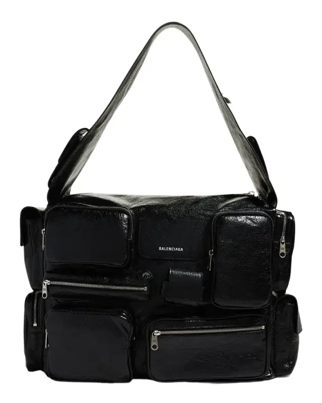 Men 's Superbusy Leather Multi-Pocket Sling Bag, Large