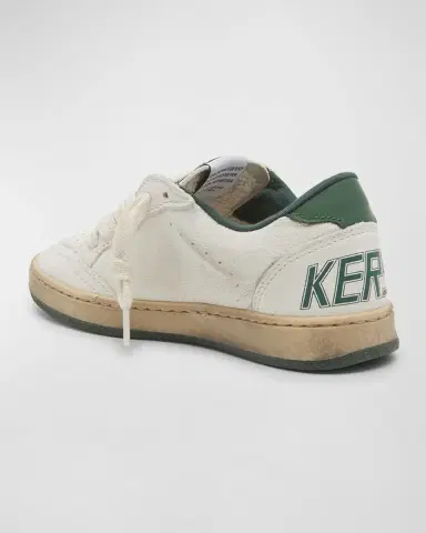 Golden Goose Kid 's Ballstar Bicolor Low-Top Sneakers, Kids | Thumbnail 2